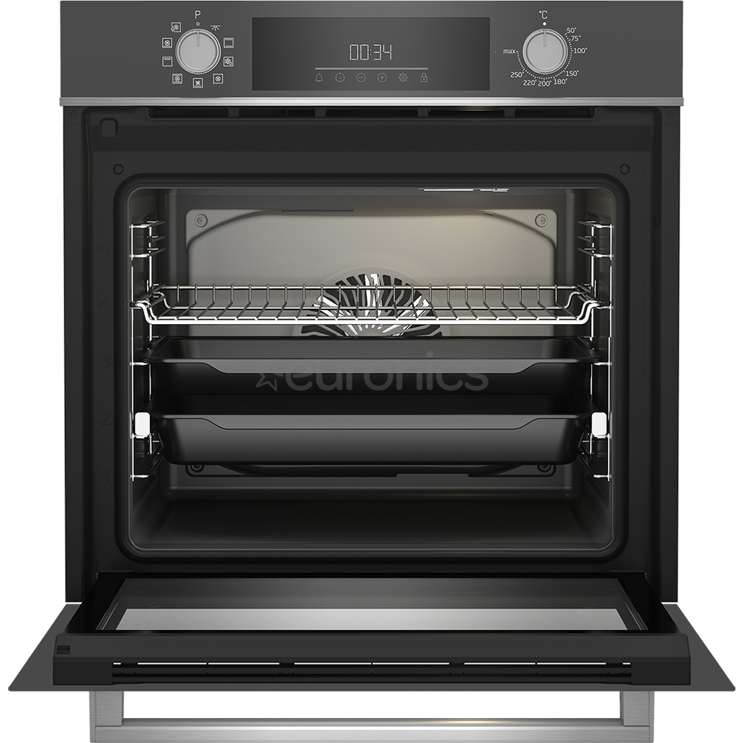 Beko, 72 L, catalytic cleaning, dark grey - Built-in oven
