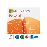 Microsoft 365 Personal, 12 kuu tellimus, 1 kasutaja / 5 seadet, 1 TB OneDrive, ENG - Tarkvara