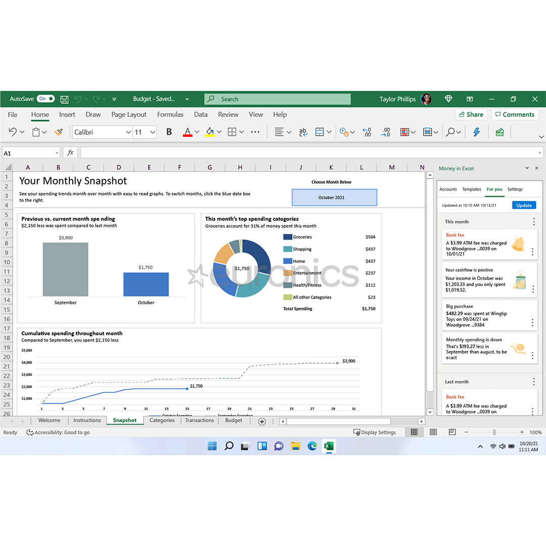 Microsoft 365 Personal, 12 kuu tellimus, 1 kasutaja / 5 seadet, 1 TB OneDrive, ENG - Tarkvara