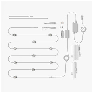 Nanoleaf Smart Multicolor Permanent Outdoor Lights, Starter kit, 15 м, RGB, белый - Умные светодиодные светильники