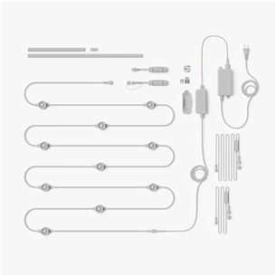 Nanoleaf Smart Multicolor Permanent Outdoor Lights, Starter kit, 15 m, RGB, white -  Smart LED lights