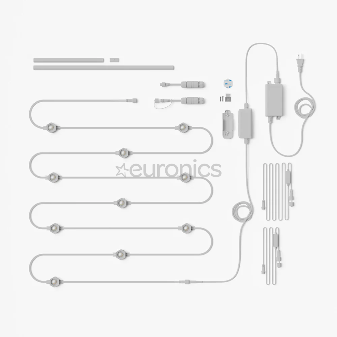 Nanoleaf Smart Multicolor Permanent Outdoor Lights, Starter kit, 15 m, RGB, white -  Smart LED lights