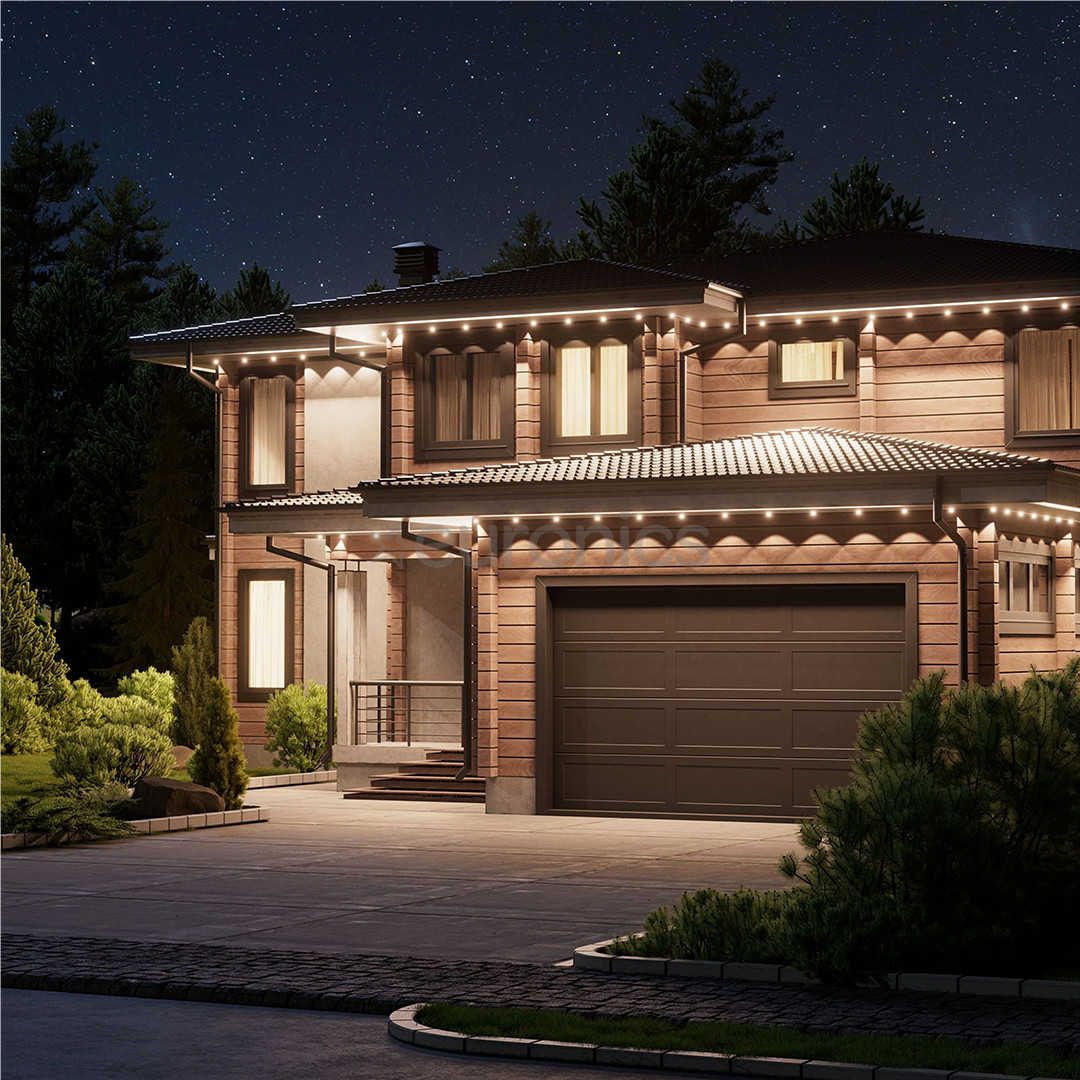 Nanoleaf Smart Multicolor Permanent Outdoor Lights Expansion Pack, 5 м, RGB, белый - Дополнительный комплект умных светодиодных светильников