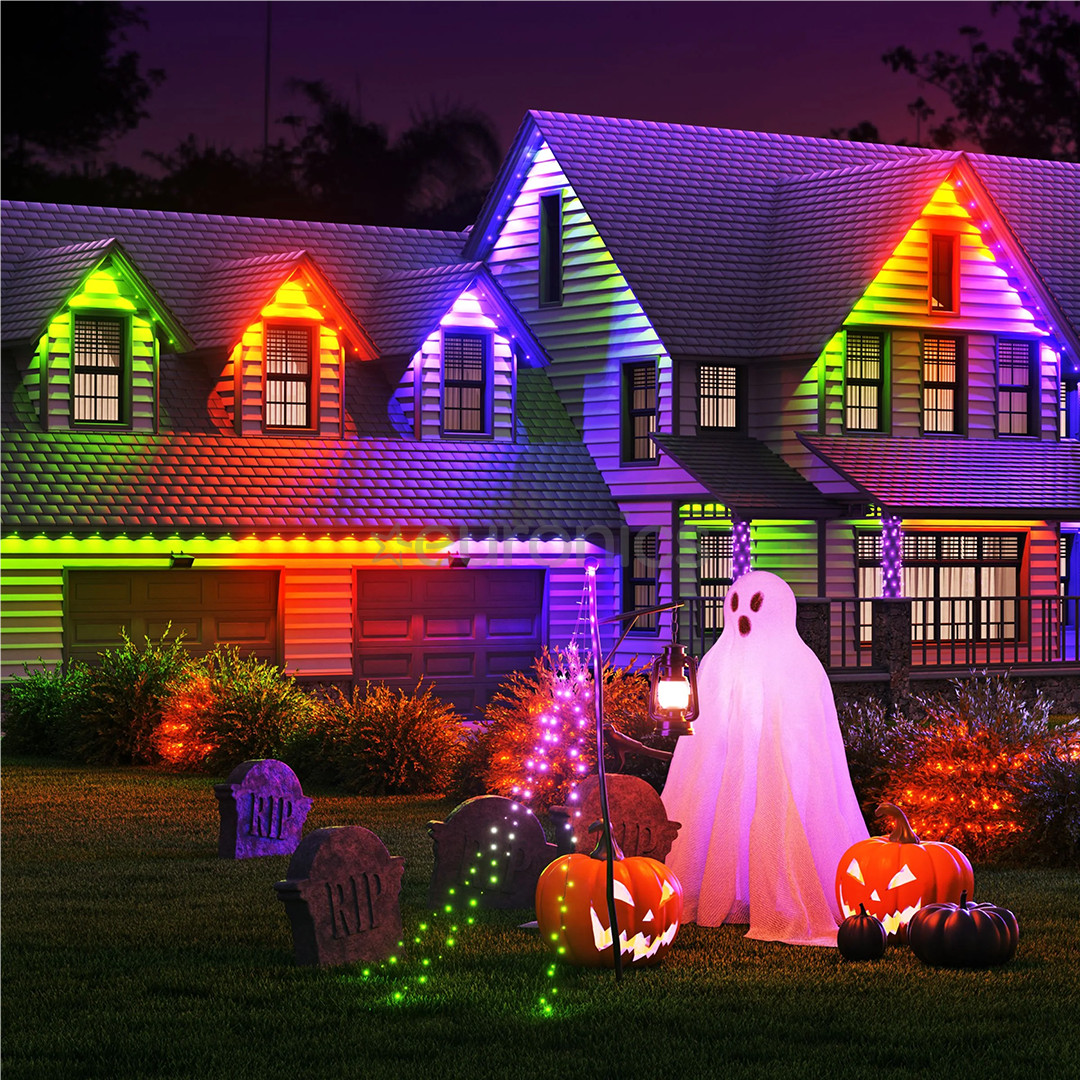 Nanoleaf Smart Multicolor Permanent Outdoor Lights Expansion Pack, 5 м, RGB, белый - Дополнительный комплект умных светодиодных светильников