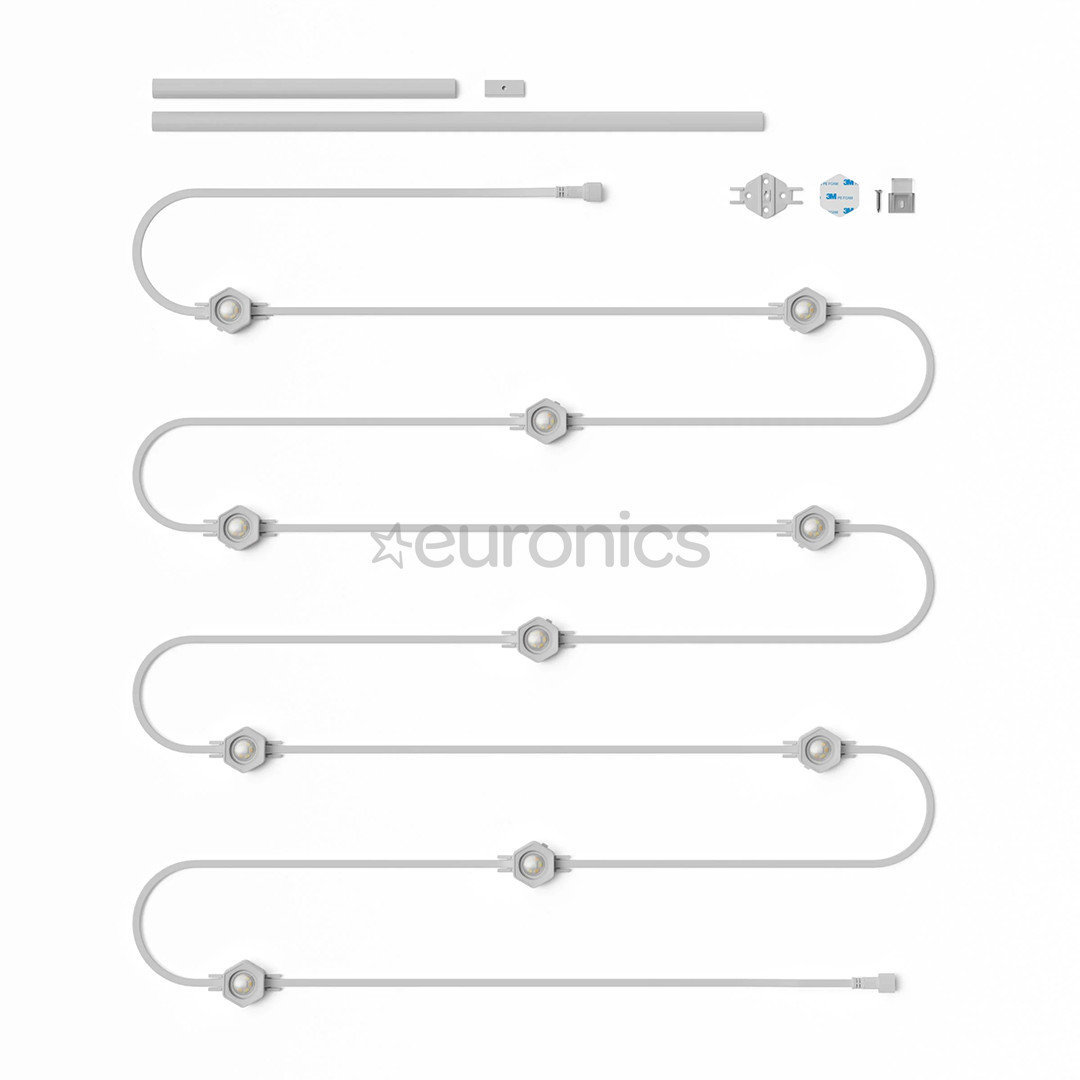 Nanoleaf Smart Multicolor Permanent Outdoor Lights Expansion Pack, 5 м, RGB, белый - Дополнительный комплект умных светодиодных светильников