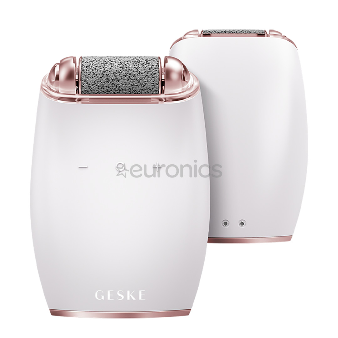 Geske SmartAppGuided, 7 в 1, белый/розовый - Электрический ролик с пемзой