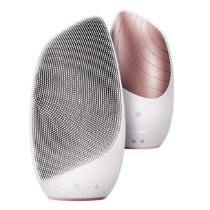 Geske Sonic Thermo Facial Brush, 6-ühes, valge/roosa - Multifunktsionaalne näohooldusseade