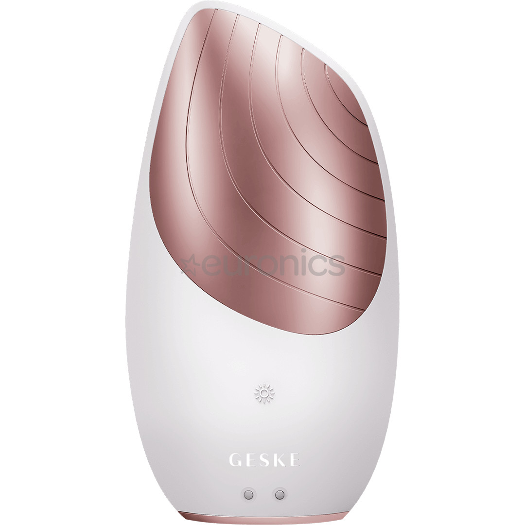 Geske Sonic Thermo Facial Brush, 6-ühes, valge/roosa - Multifunktsionaalne näohooldusseade