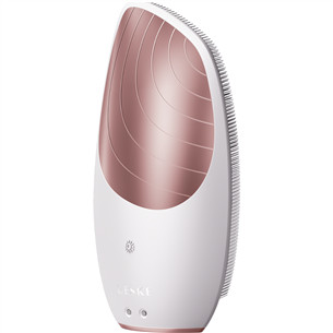 Geske Sonic Thermo Facial Brush, 6-ühes, valge/roosa - Multifunktsionaalne näohooldusseade