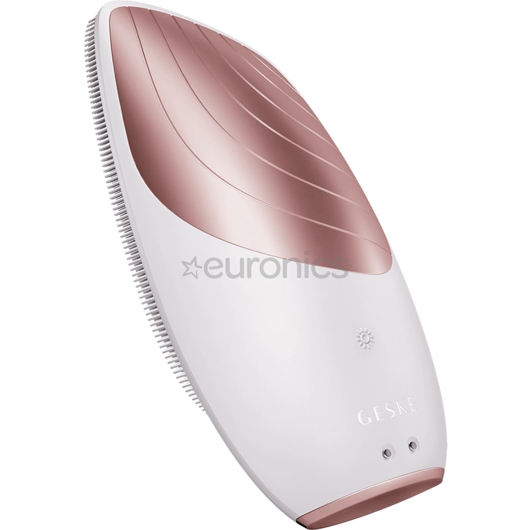 Geske Sonic Thermo Facial Brush, 6-ühes, valge/roosa - Multifunktsionaalne näohooldusseade