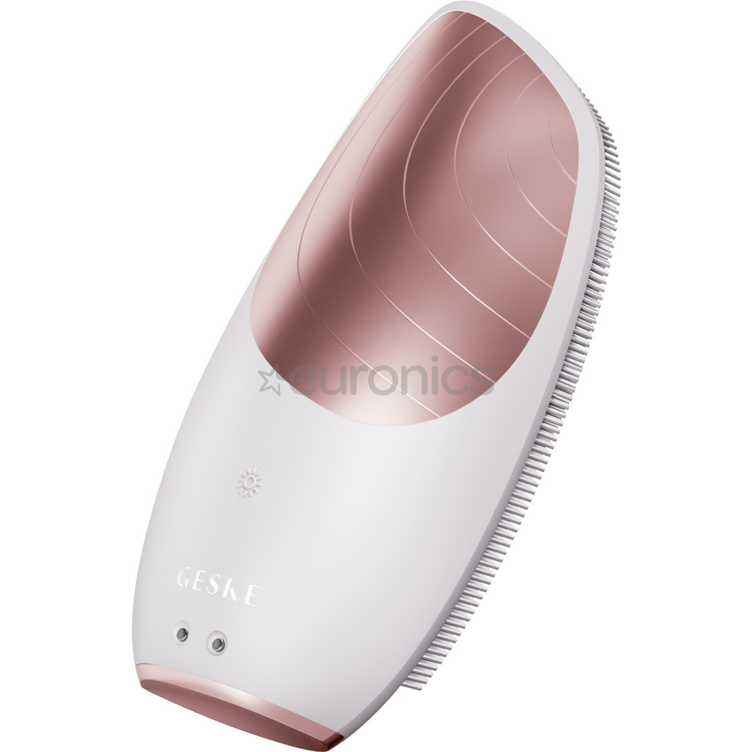 Geske Sonic Thermo Facial Brush, 6-ühes, valge/roosa - Multifunktsionaalne näohooldusseade