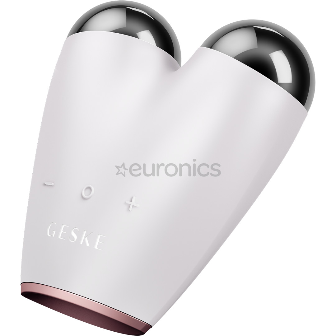 Geske SmartAppGuided, 6-ühes, valge/roosa - Mikrovooluga näo tõstmise seade