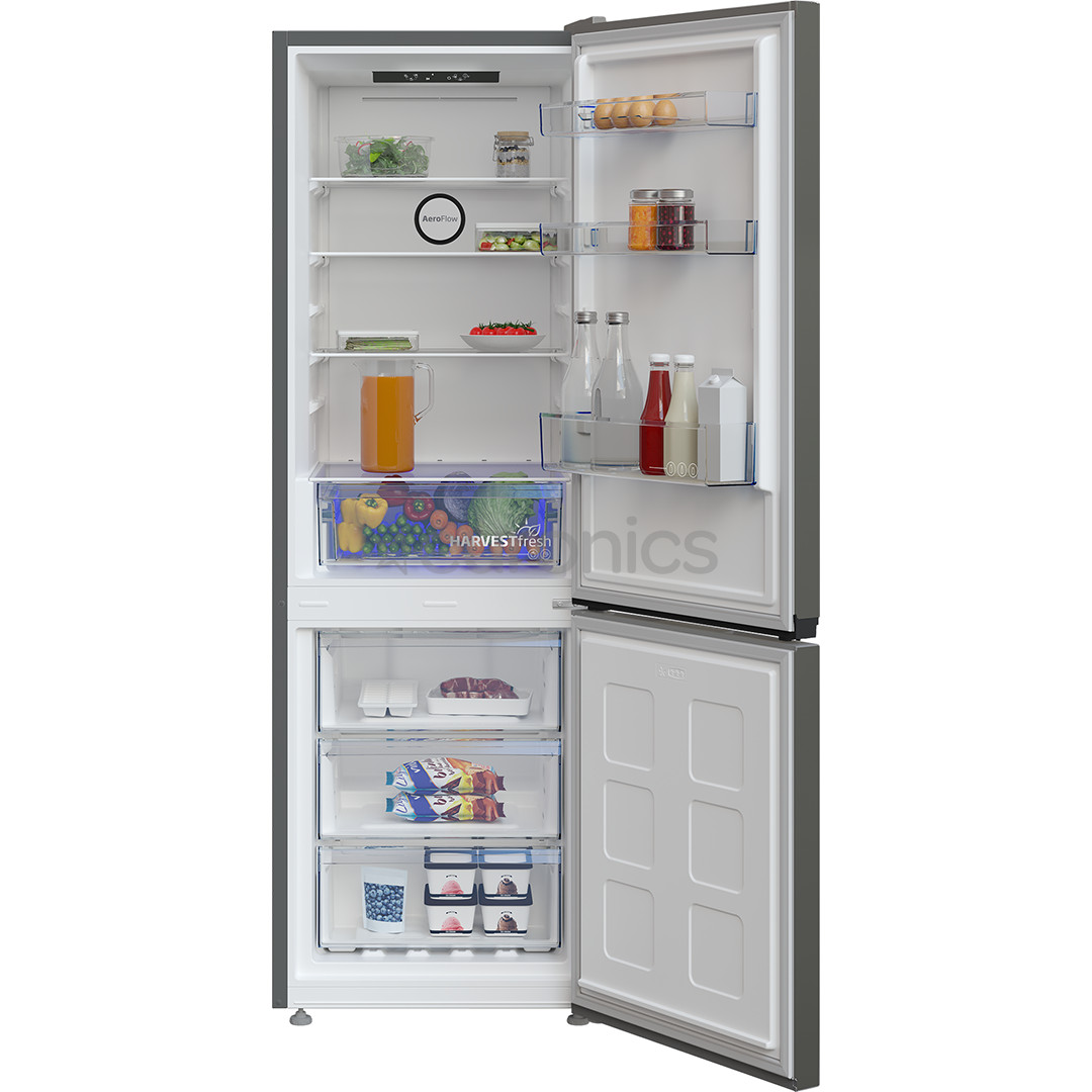 Beko, NoFrost, 301 L, height 180 cm, grey - Refrigerator