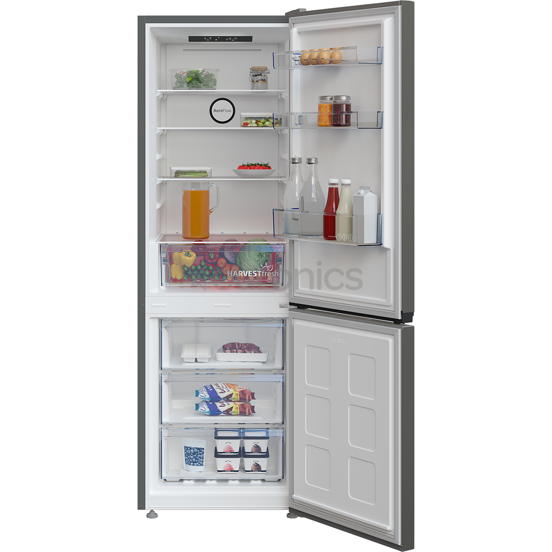 Beko, NoFrost, 301 L, height 180 cm, grey - Refrigerator