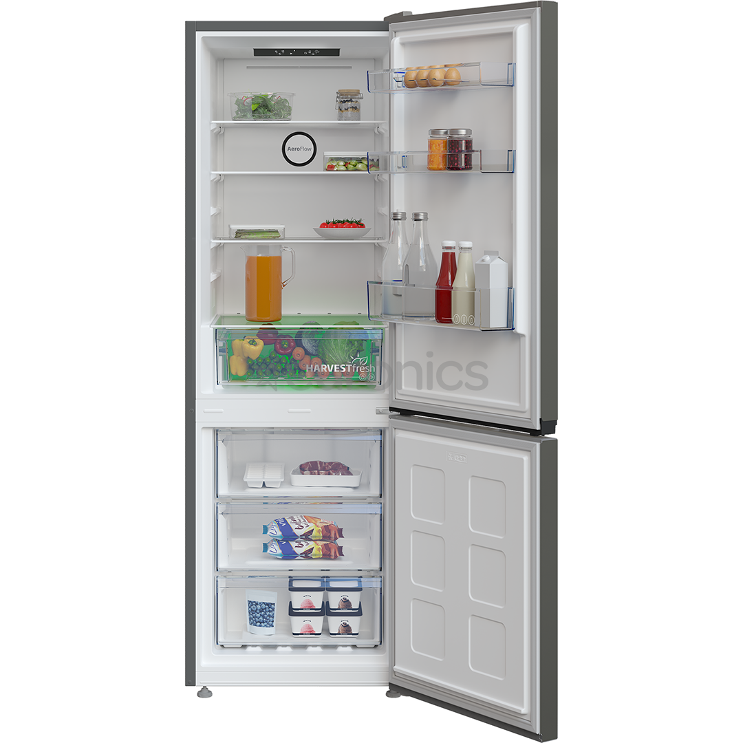 Beko, NoFrost, 301 L, height 180 cm, grey - Refrigerator