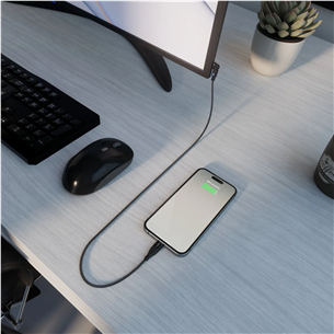 SBS Flexi, 60 W, 1 m, USB-C, hall - Kaabel