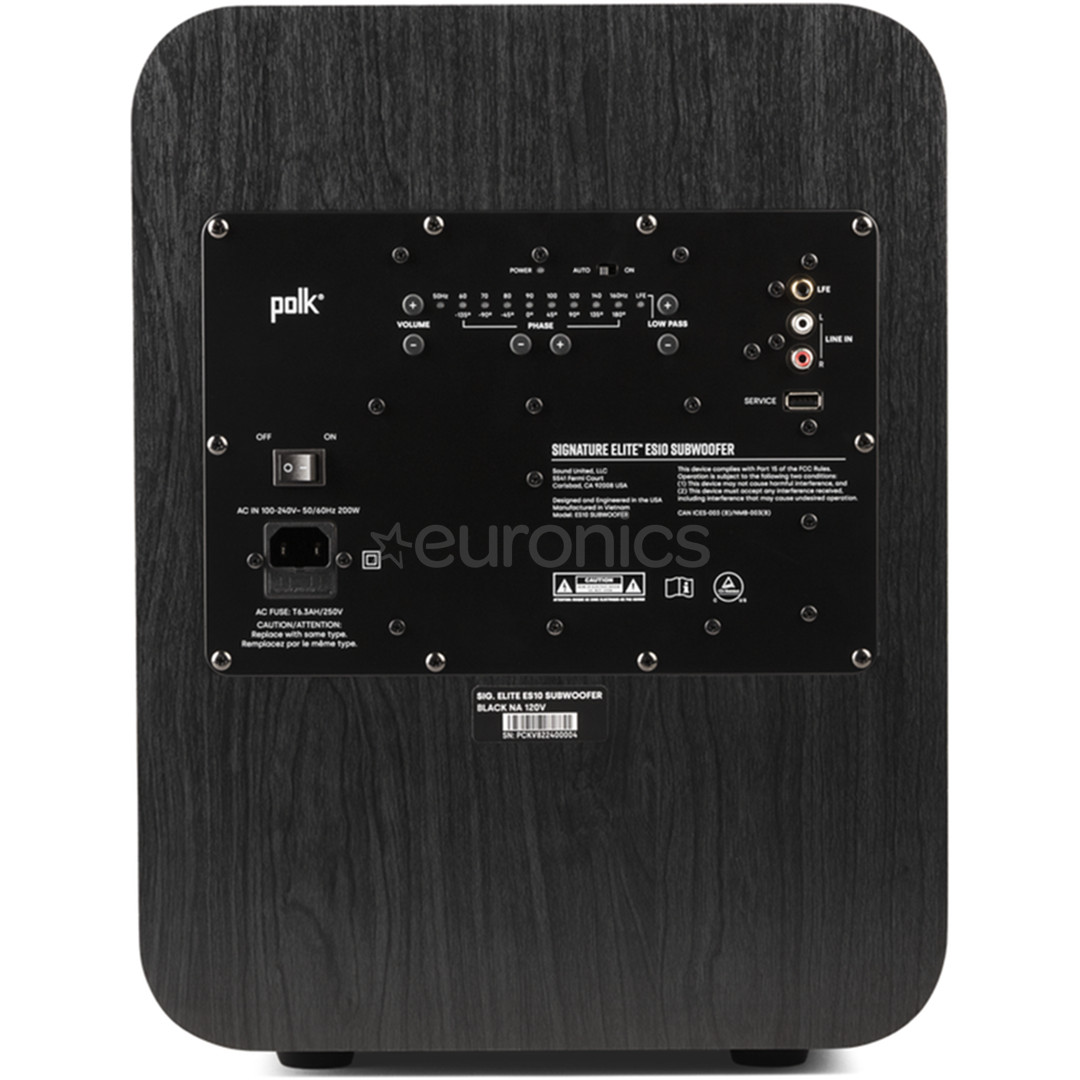 Polk Signature Elite ES10, black - Subwoofer