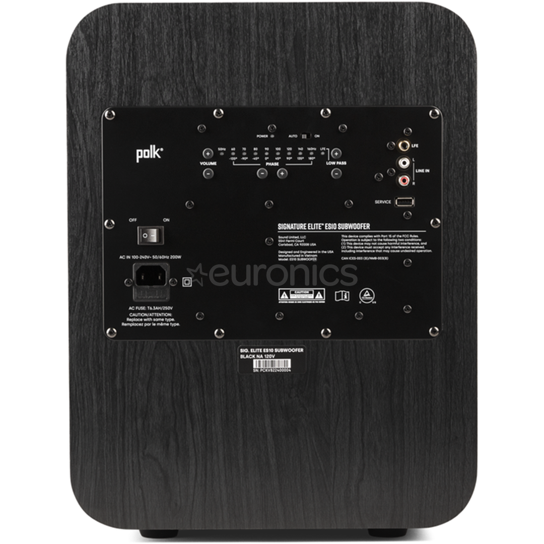 Polk Signature Elite ES10, black - Subwoofer