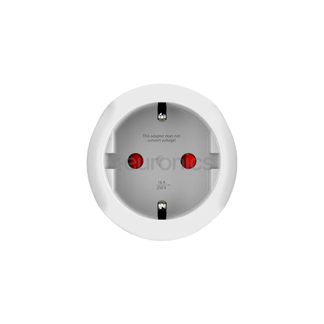 Skross Europe to UK, white - Travel adapter