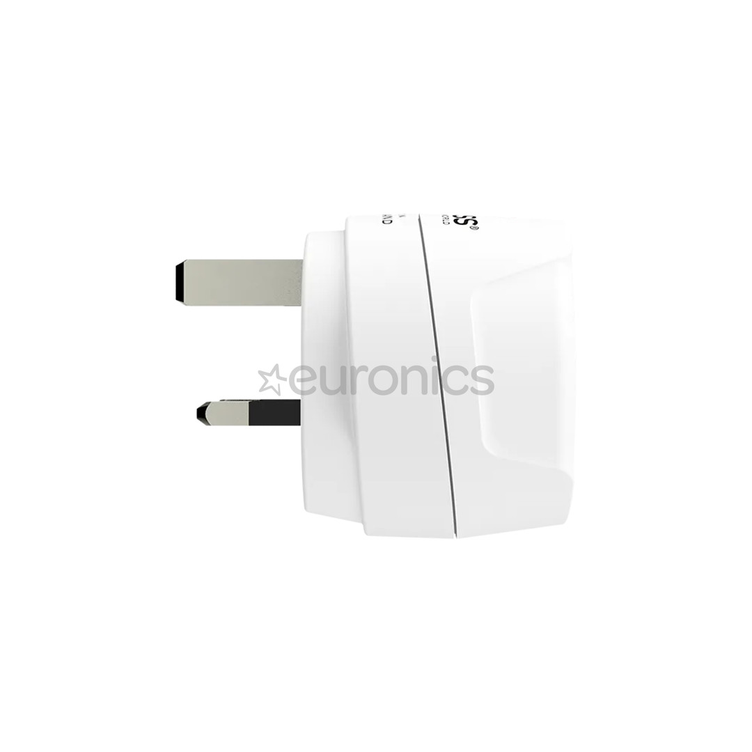 Skross Europe to UK, white - Travel adapter