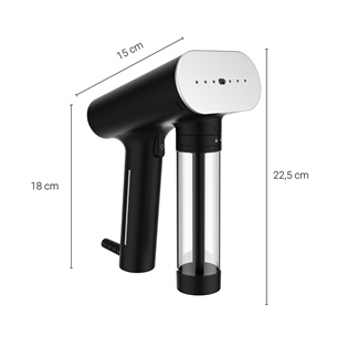 SteamOne Karl 2, 2000 W, black - Handheld steamer