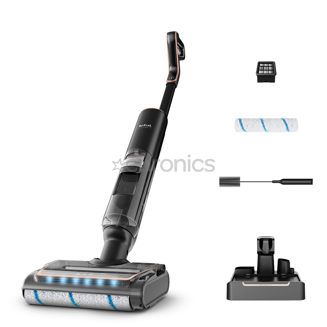 Tefal X-Clean 7, wet cleaning, black/golden - Cordless hard floor cleaner