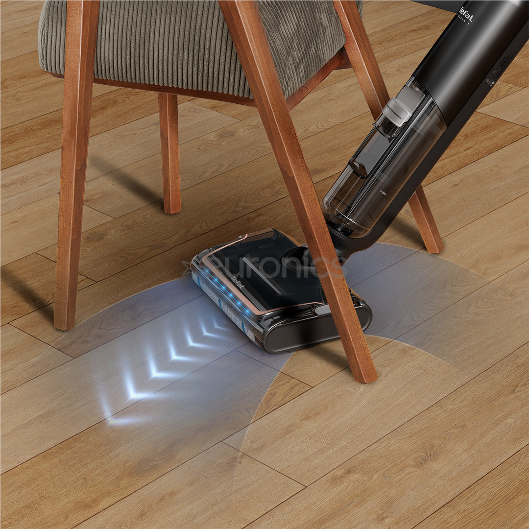 Tefal X-Clean 7, влажная уборка, черный/золотистый - Беспроводной пылесос для твердых полов