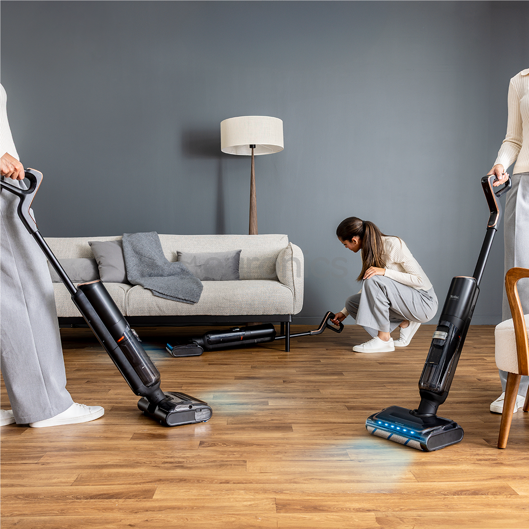 Tefal X-Clean 7, wet cleaning, black/golden - Cordless hard floor cleaner