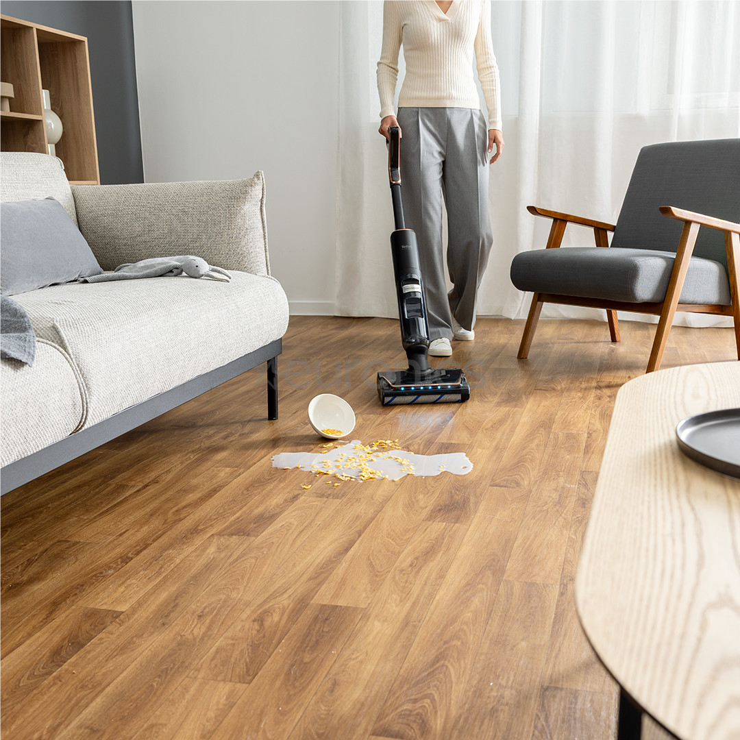 Tefal X-Clean 7, влажная уборка, черный/золотистый - Беспроводной пылесос для твердых полов