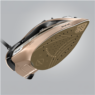 Tefal Ultimate Pure, 3200 Вт, черный/золотистый - Паровой утюг