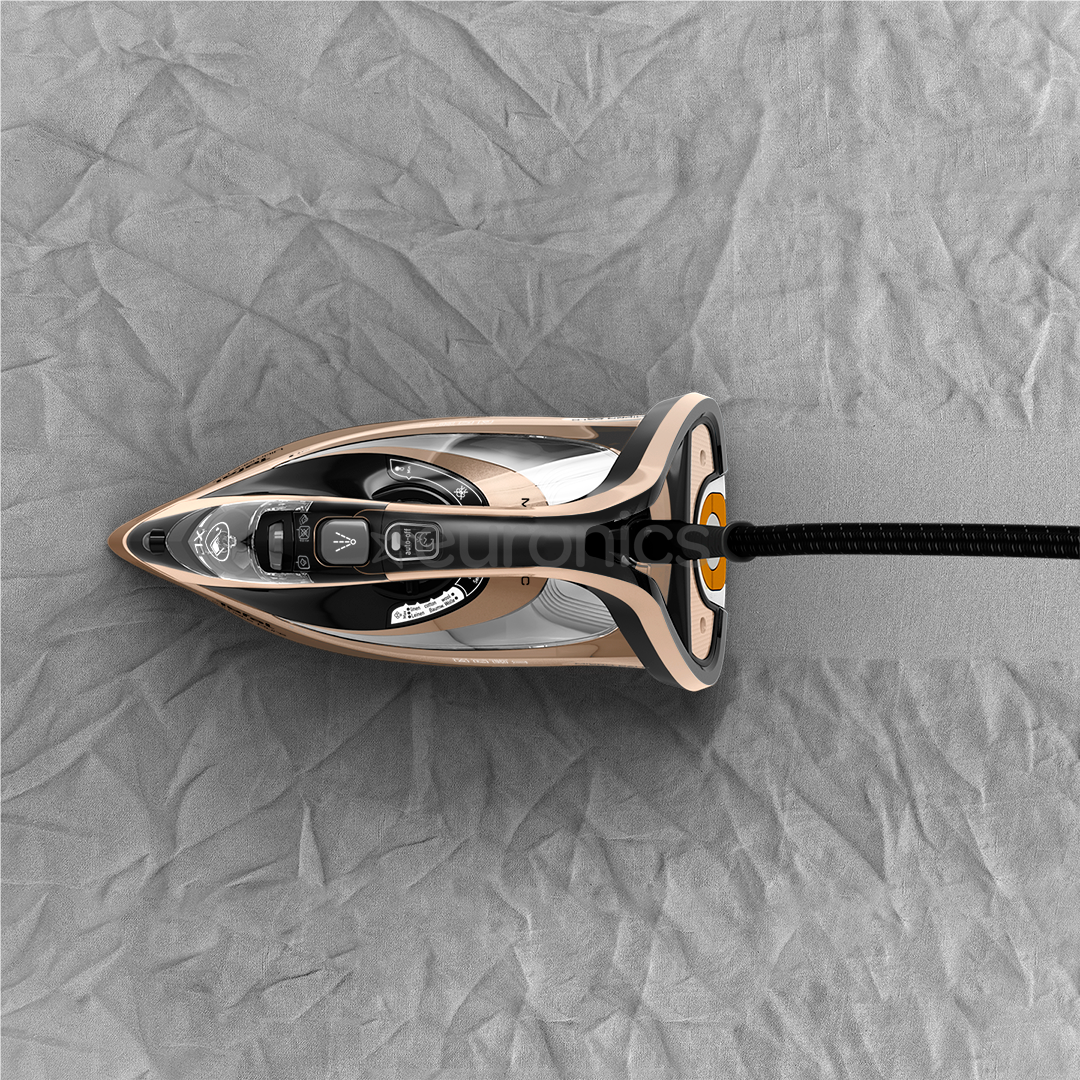 Tefal Ultimate Pure, 3200 Вт, черный/золотистый - Паровой утюг