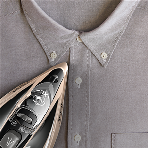 Tefal Ultimate Pure, 3200 Вт, черный/золотистый - Паровой утюг