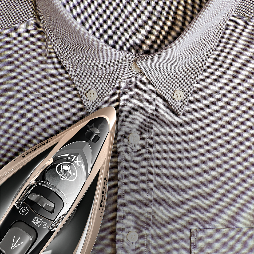 Tefal Ultimate Pure, 3200 Вт, черный/золотистый - Паровой утюг