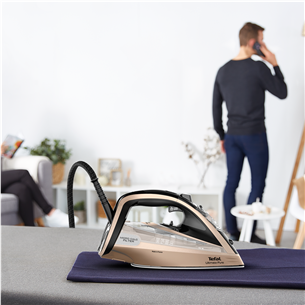 Tefal Ultimate Pure, 3200 Вт, черный/золотистый - Паровой утюг
