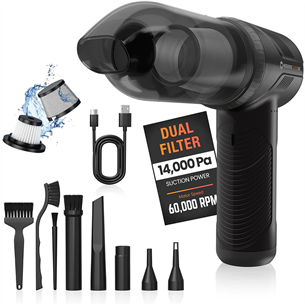 Hedgehog Turbovac, must - Käsitolmuimeja