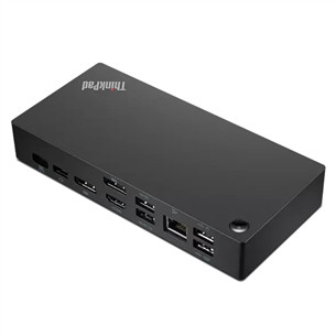 Lenovo ThinkPad Universal USB-C Dock, must - Sülearvuti dokk