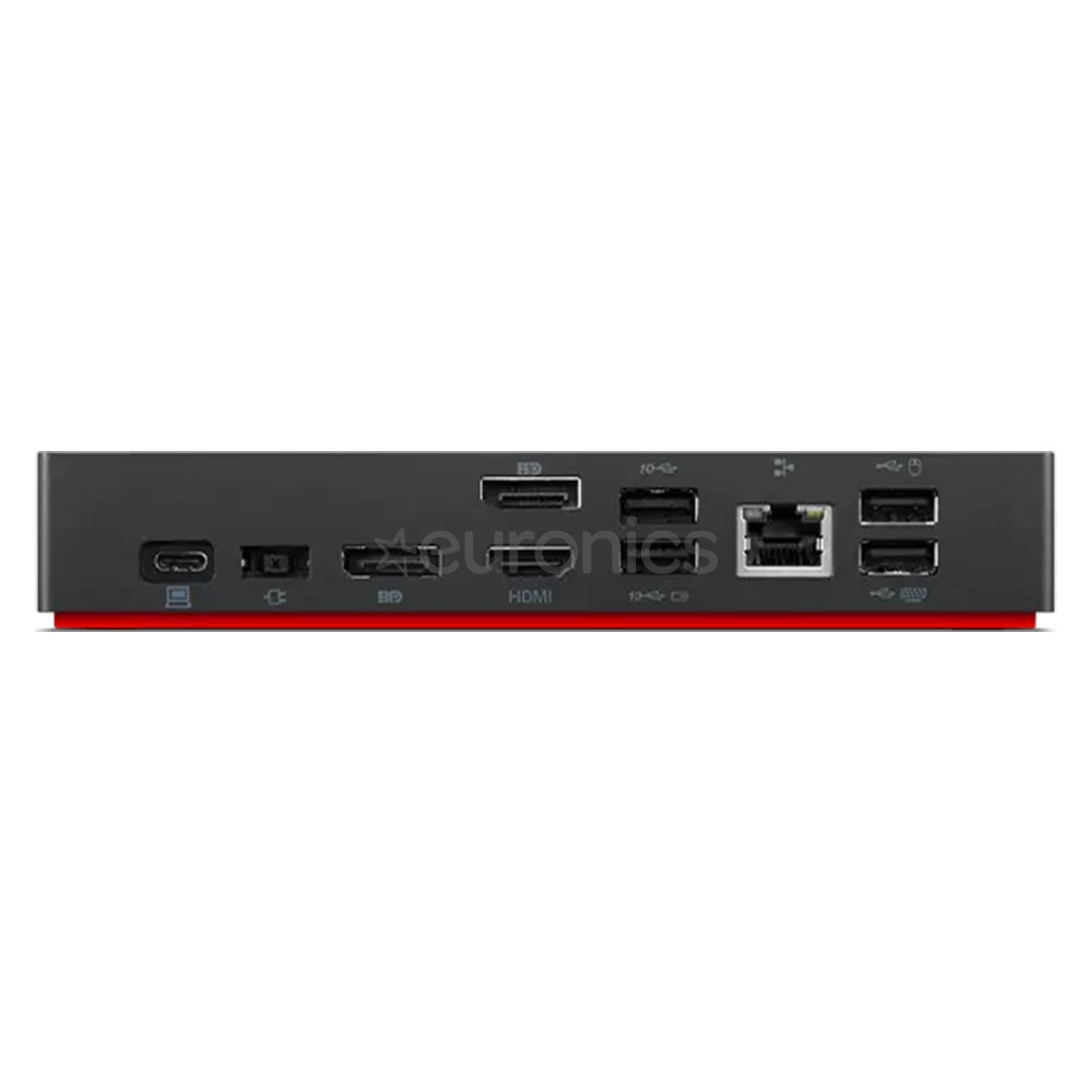 Lenovo ThinkPad Universal USB-C Dock, must - Sülearvuti dokk