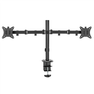 Deltaco Dual Desk Mount, 13-32'', must - Monitori statiiv