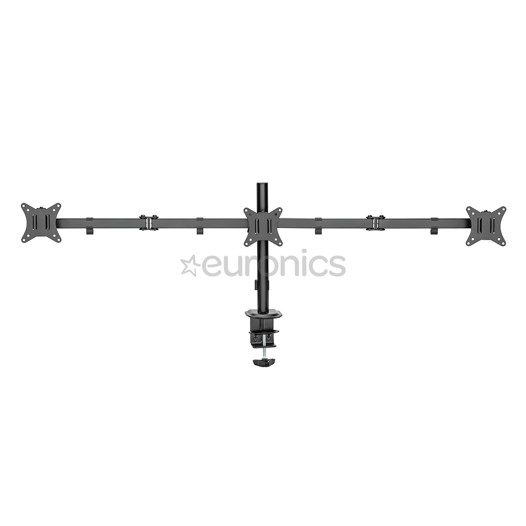 Deltaco Triple Desk Mount, 13-27'', черный - Крепление для монитора