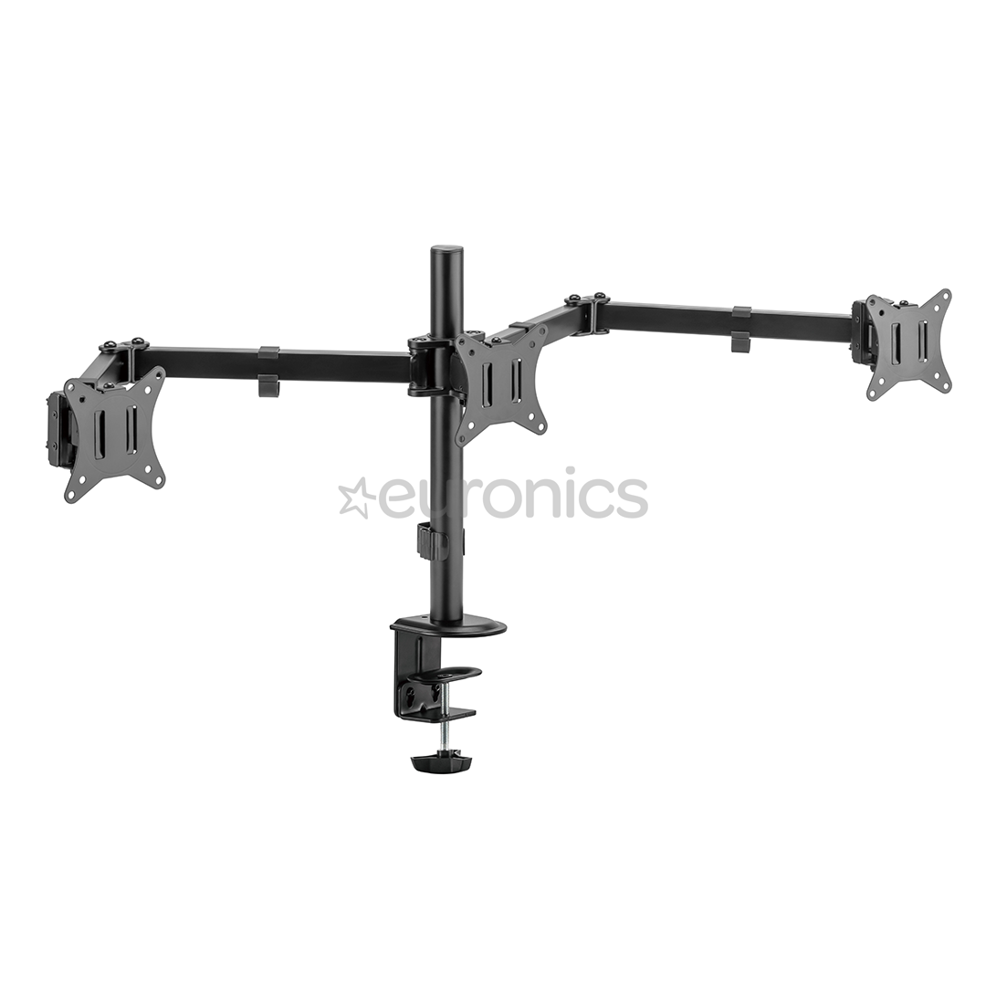 Deltaco Triple Desk Mount, 13-27'', черный - Крепление для монитора
