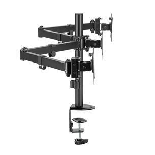Deltaco Triple Desk Mount, 13-27'', черный - Крепление для монитора