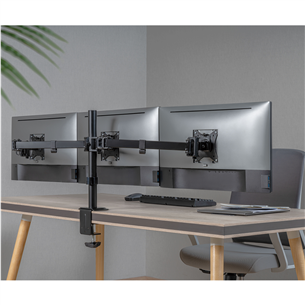 Deltaco Triple Desk Mount, 13-27'', черный - Крепление для монитора