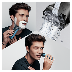 Braun Series 3 Shave & Style, Wet & Dry, blue - Shaver