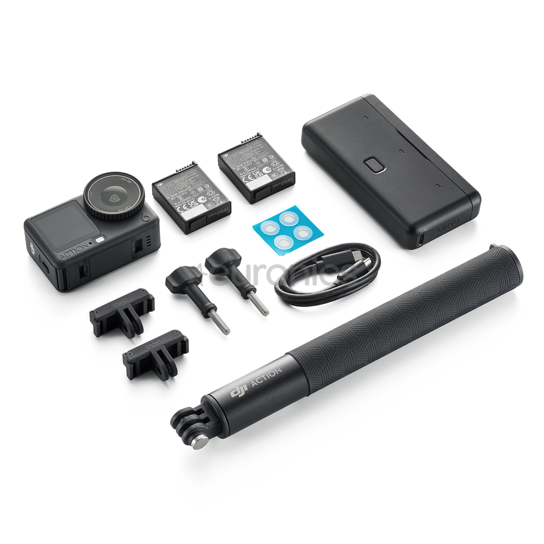 Dji Osmo Action 6, Adventure bundle, черный - Экшн-камера