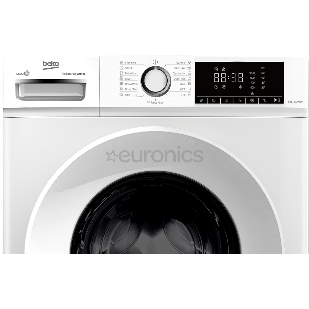Beko, 8 kg, sügavus 52 cm, 1200 p/min - Eestlaetav pesumasin