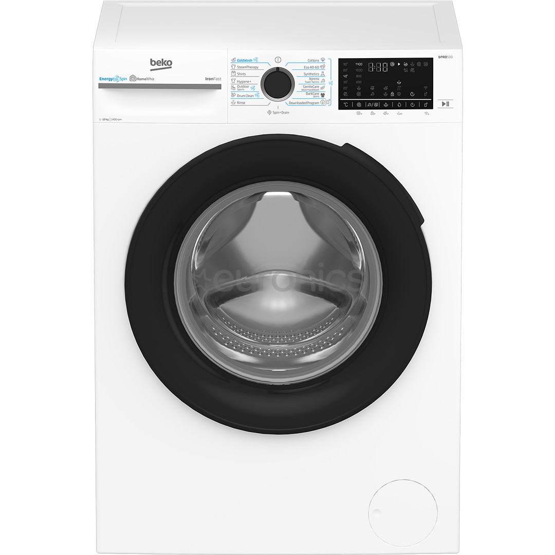 Beko, 10 kg, sügavus 58 cm, 1400 p/min - Eestlaetav pesumasin