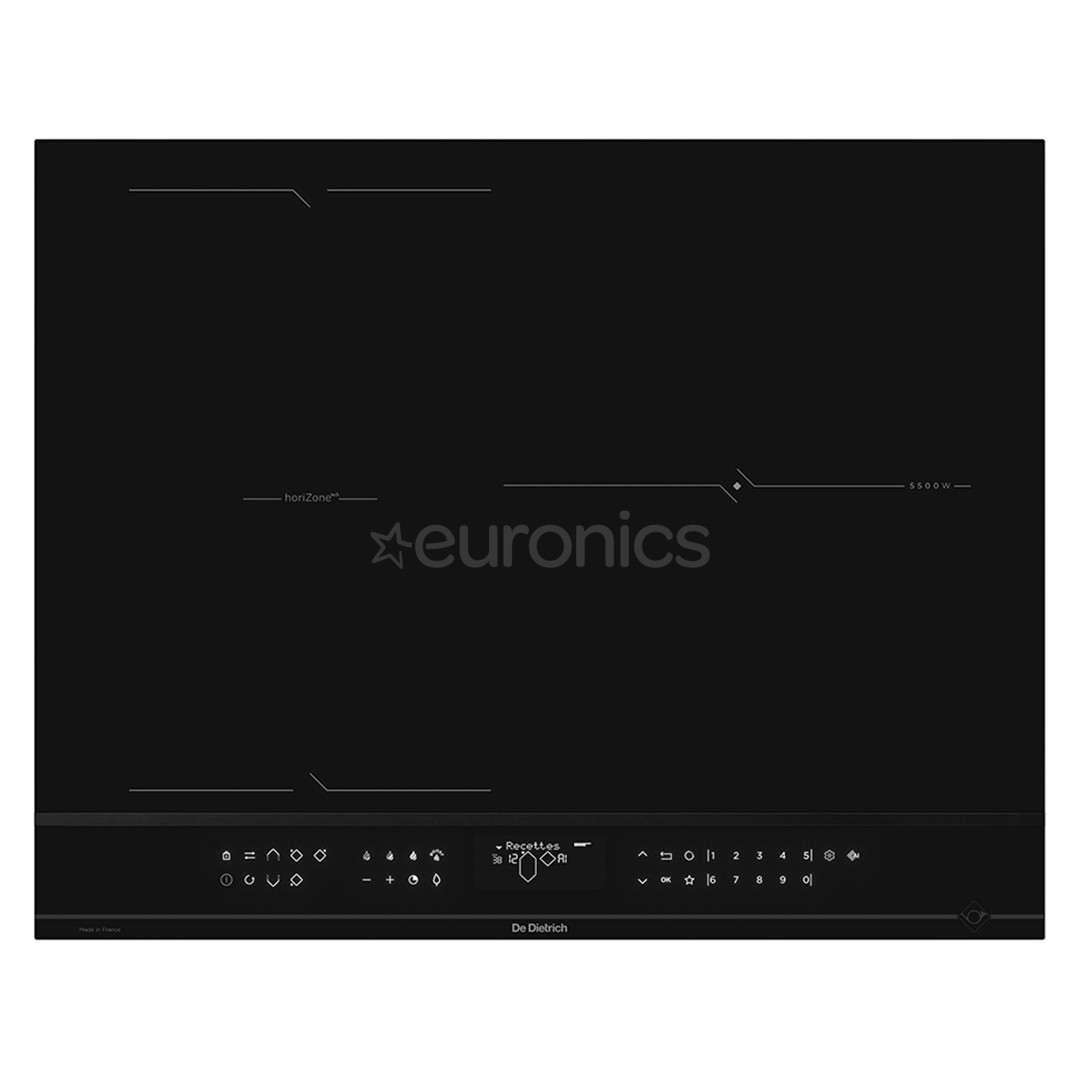 De Dietrich, laius 65 cm, must - Integreeritav induktsioonpliidiplaat