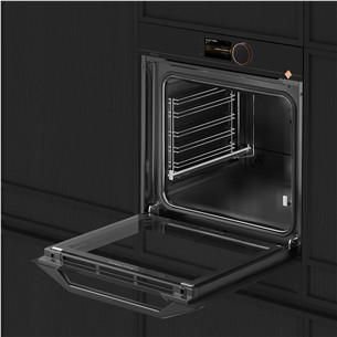 De Dietrich, pürolüütiline puhastus, 73 L, must - Integreeritav ahi