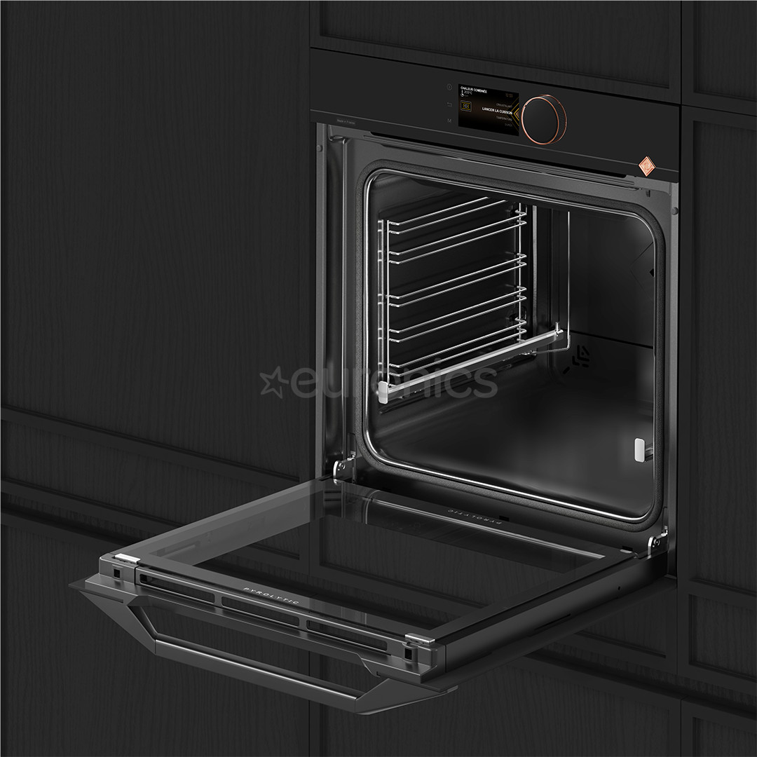 De Dietrich, pürolüütiline puhastus, 73 L, must - Integreeritav ahi