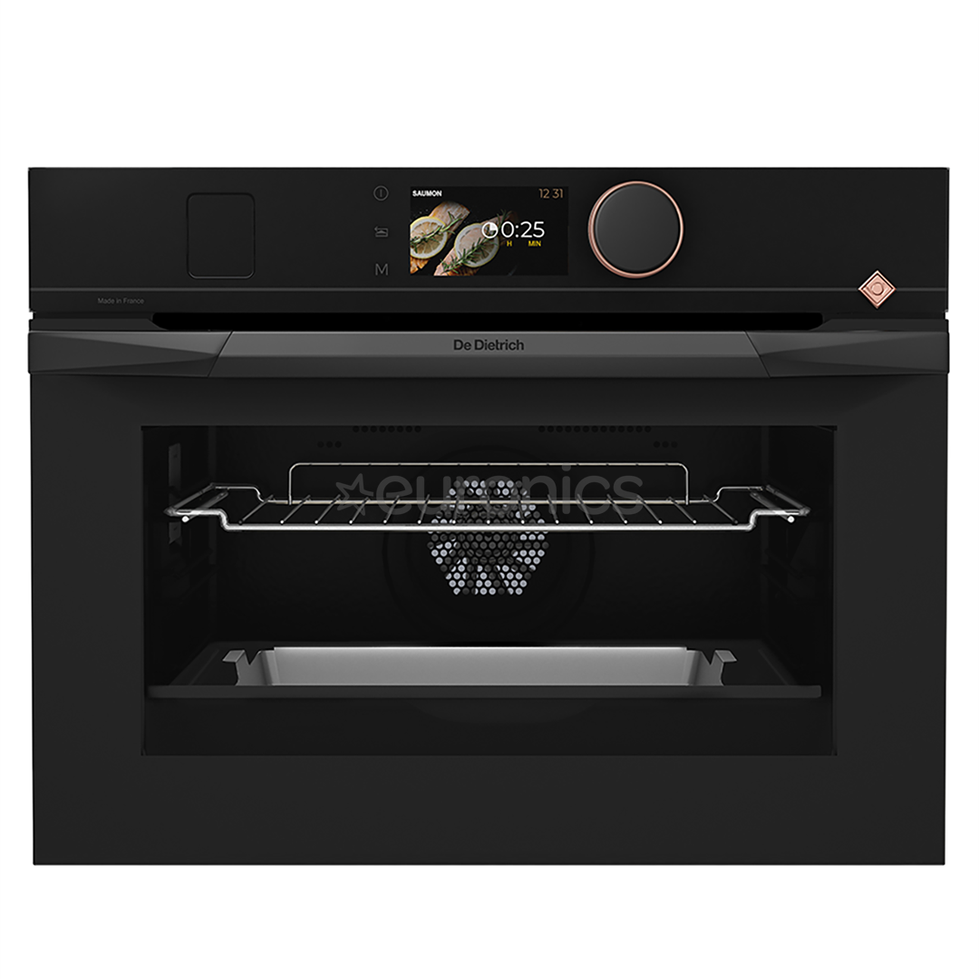 De Dietrich, pürolüütiline puhastus, 40 L, must - Integreeritav kompaktahi